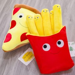 15.7 inch Cute Bag of French Fries Stuffed Plush Toy Kawaii Removable Plush Pillow Yummy World Plushies Funny Food Pillow Sup...