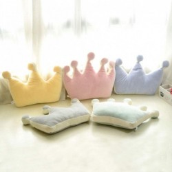 Short Plush Crown Shaped Princess Throw Pillows For Fluffy Plush Stuffed Decoration 16.5 Inch / 42 cm - Pink Pentagonal Crown...