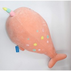 Soft Narwhal Unicorn Whale Hugging Pillow Plush Doll Fish Plush Toy Stuffed Animals Pink 21 $51.00 Kids' Plush Toy Pillows