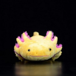 Realistic Axolotl Plush Toy-Yellow 19”Long Lifelike Axolotl Stuffed Animal Axolotl Toy Soft Axolotl Plush Toy Pillow for Kids...