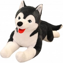 Lifelike Siberian Husky Dog Plush Alaskan Malamute 27.6Inch Large Soft Stuffed Animals Puppy Hugging Pillow Decor Gifts for X...