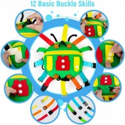 Sensory Buckle Pillow Toys Travel Essential Toy for Toddler 1-3 Montessori Toys Fine Motor Skills Busy Toys Sensory Fidget To...