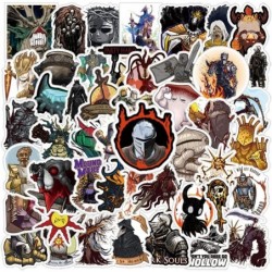 50Pcs Dark Souls Stickers Pack Cool Game Vinyl Waterproof Decals for Water Bottle Skateboard Laptop Phone Scrapbooking Journa...