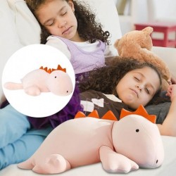 14'' Cute Plush Toys 3D Dinosaur Green Pillow Soft Lumbar Back Cushion Plush Stuffed Toy $39.65 Kids' Plush Toy Pillows