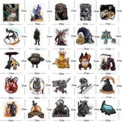 50Pcs Dark Souls Stickers Pack Cool Game Vinyl Waterproof Decals for Water Bottle Skateboard Laptop Phone Scrapbooking Journa...