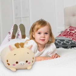 23.6 inch Cute Deer Plush Stuffed Animal Chubby Cylinder Body Pillow Decorations for Kids Bed Super Soft Kids Pillow Kawaii S...