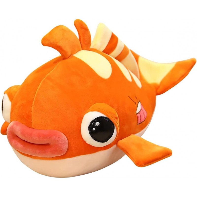 Cuddly Big Soft Plush Koi Fish Stuffed Animals Toy Fluffy Sofa Chair Decor Body Pillow Cushion Doll 12 " /30cm Orange Fish Pl...