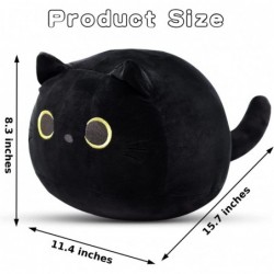 Cute Black Cat Plush Pillow Kawaii Black Cat Stuffed Animals Pillows Plushies Family Bedroom Office Collectibles Christmas Bi...