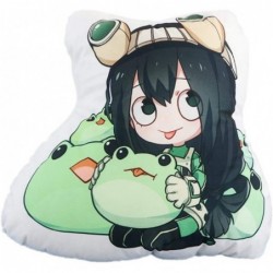 Boku No My Hero Academia Toy Stuffed Animal Asui Tsuyu Plush Doll Toy Pillow Cushion $54.94 Kids' Plush Toy Pillows