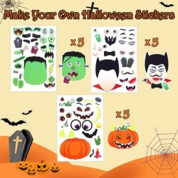 30pcs Halloween Stickers for Kids Halloween Activities for Kids DIY Make Your Own Pumpkin Stickers Halloween Party Favors Dec...