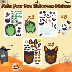 30pcs Halloween Stickers for Kids Halloween Activities for Kids DIY Make Your Own Pumpkin Stickers Halloween Party Favors Dec...