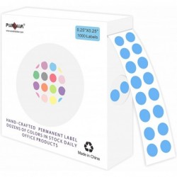 1000PCS 1/4 Inch Round Color-Code Dot Stickers Circle Coding Label Sticker for Office Classroom(Light Blue) $14.84 Kids' Stic...