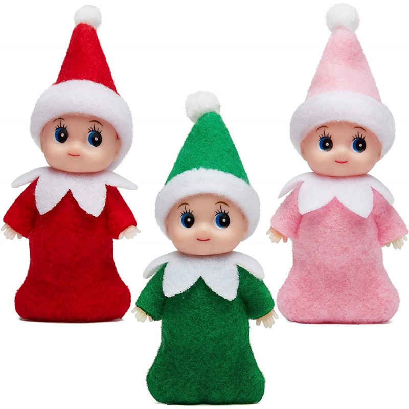 3 Pcs Christmas Elf Plush Doll Santa’s Little Helper Stuffed Soft Plush Toy Doll for Christmas Decor Xmas Gift Stuffed Stocki...