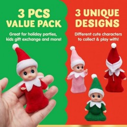 3 Pcs Christmas Elf Plush Doll Santa’s Little Helper Stuffed Soft Plush Toy Doll for Christmas Decor Xmas Gift Stuffed Stocki...