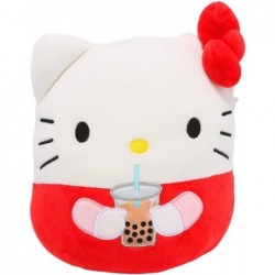 Official Kellytoy Plush Squishy Soft 8 inch Hello Kitty with Boba $81.70 Plush Figure Toys