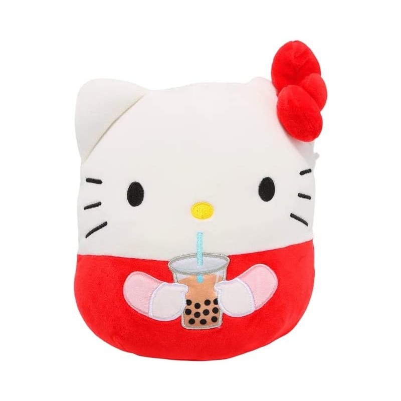 Official Kellytoy Plush Squishy Soft 8 inch Hello Kitty with Boba $81.70 Plush Figure Toys