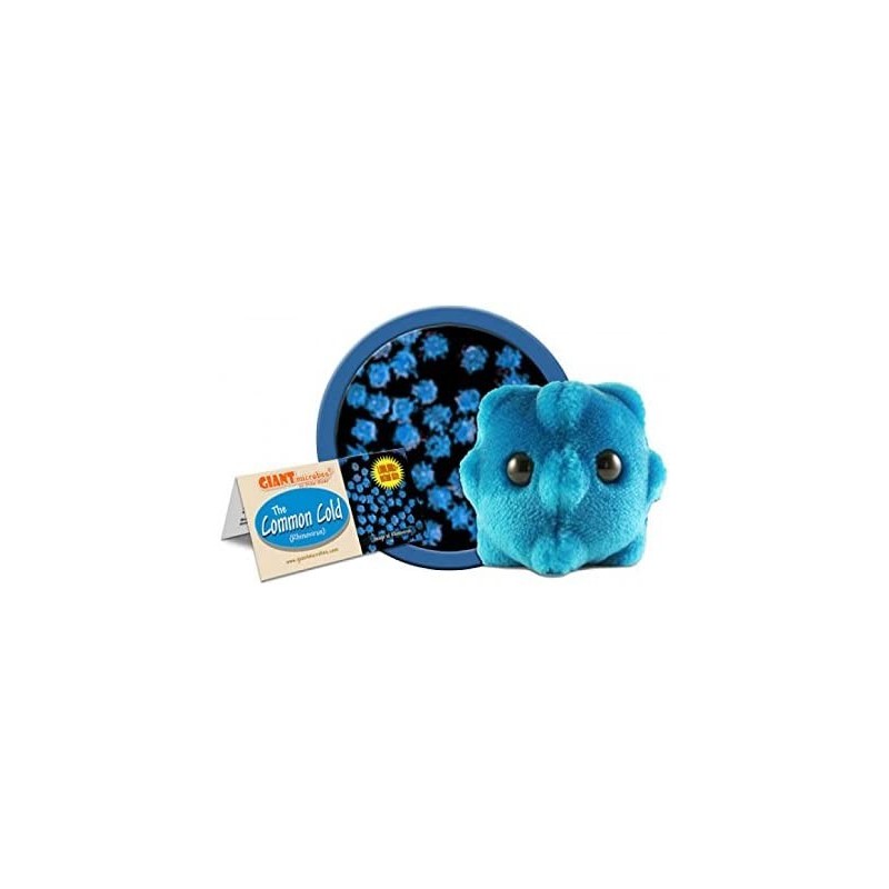 GIANTmicrobes Common Cold Plush - Educational Get Well Gift includes Information Card Medical and Biology Gift Learning tool ...