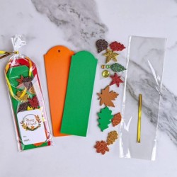 36 Sets Fall Craft Kits Fall Crafts DIY Fall Leaf Bookmarks Decorations Art Sets Autumn Maple Leaf Glitter Leaf Foam Stickers...