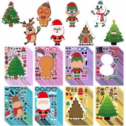 50 Pieces Christmas Stickers DIY Holiday Stickers Make Your Own Christmas Stickers Christmas Santa Snowman Reindeer Gingerbre...