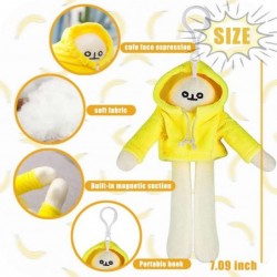 2 Pieces Stuffed Banana Man Doll Plush Toy Weird Plush with Magnet Pose Doll Decompression Toy Plush Pillow Toy Stuffed Doll ...