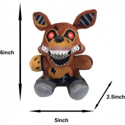 Security Breach Plush Toy FNAF Plushies Fox Plush Chica Springtrap Bonnie Marionette Foxy Plush Kid's Toy Stuffed Animal (Twi...