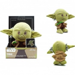 Star Wars Jedi Master Yoda Stylized Plush Character and Collectible Metal Enamel Pin | Plush Doll Measures 7 Inches Tall $34....