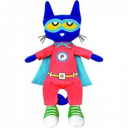 Pete The Cat Super Pete Doll 18-Inch from Kimberly and James Dean's bestselling Children's Book Series $44.99 Plush Figure Toys