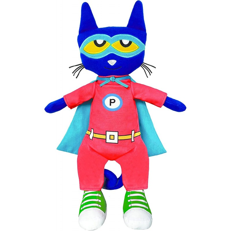 Pete The Cat Super Pete Doll 18-Inch from Kimberly and James Dean's bestselling Children's Book Series $44.99 Plush Figure Toys