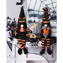 2Pcs Halloween Gnomes Plush Decorations Mr & Mrs Handmade Halloween Gnome Gifts Halloween Gnomes Plush Halloween Party Home M...