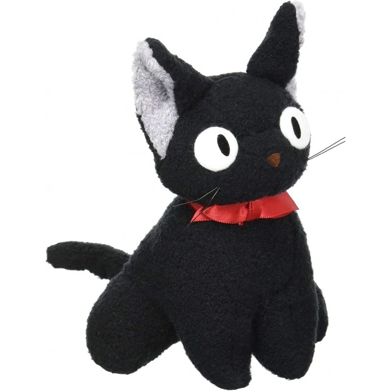 Studio Ghibli Series Kiki's Delivery Service Jiji Plush Doll 5.9 in S Size Japan Import with Kanji Love Sticker Original Pack...