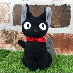 Studio Ghibli Series Kiki's Delivery Service Jiji Plush Doll 5.9 in S Size Japan Import with Kanji Love Sticker Original Pack...