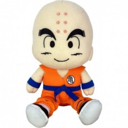 Dragon Ball Super- Krillin Sitting Plush 7" H Multi-Colored $29.51 Plush Figure Toys