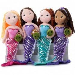 The Petting Zoo Mermaid Doll with Turtle Stuffed Animal Gifts for Girls Plush Doll with Sea Turtle 17 Inches (Brunette) $38.2...