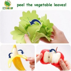 Peelabe Play Food Toys My First Plush Fruit Basket Soft Plush Play Food Toy for Baby 6 12 18+ Month Toddler Girl Boy Toy Gift...