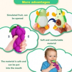 Peelabe Play Food Toys My First Plush Fruit Basket Soft Plush Play Food Toy for Baby 6 12 18+ Month Toddler Girl Boy Toy Gift...