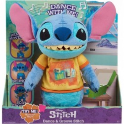 Disney Dance & Groove Stitch Feature Plush Plush Animated Toy Ages 3 Up $66.24 Plush Interactive Toy Figures