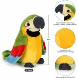 Upgrade Newest Talking Parrot - Repeats What You Say With Cute Voice - Electronic Pet Talking Plush Toy Parrot for Child Kids...