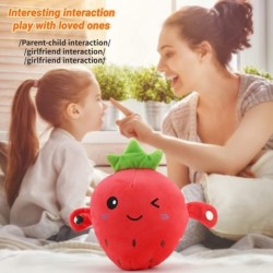 Musical Toys Fruit Plush Induction Toys with 15 Sounds and Reactions Various Modes of Interactive Percussion Music Fruit Stuf...