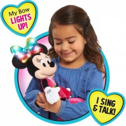 Disney Junior Minnie Mouse Sparkle & Sing 13-inch Feature Plush $30.19 Plush Interactive Toy Figures