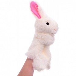 Bunny Hand Puppets Plush Animal Toys for Imaginative Pretend Play Stocking Storytelling White $19.93 Plush Puppets