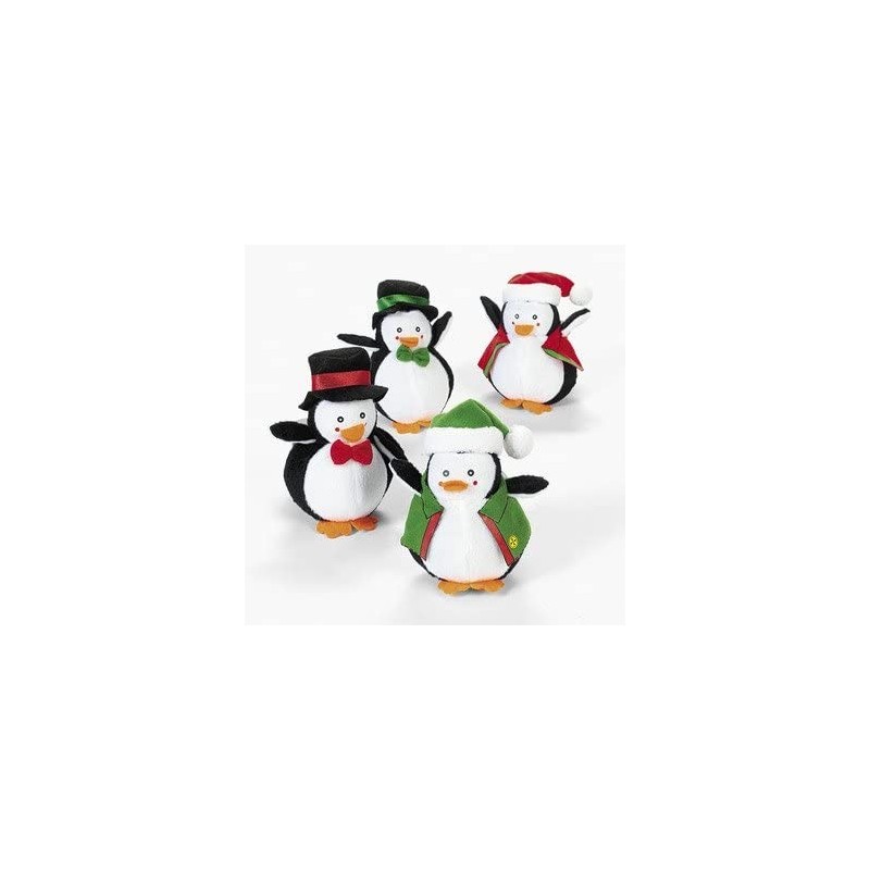 Holiday Dressed Plush Penguins - Toys - 12 Pieces $36.79 Plush Puppets