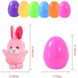 12 Pack Prefilled Easter Eggs of Mini Stuffed Animal Plush Toys Easter Baster Stuffer for Kids Easter Egg Hunt Goody Bags Fil...