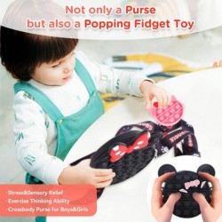 Fidget Toys Pack Pop Purse Crossbody Fidget Purse with Dinosaur Cat Mini Popper Keychain for Boys and Girls Silicone Mouse Sh...