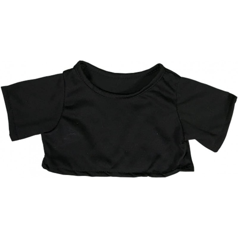 Black T-Shirt Teddy Bear Clothes Fits Most 14"-18" Build-a-Bear and Make Your Own Stuffed Animals $14.71 Stuffed Animal Cloth...