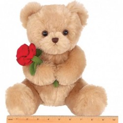 Bearington Remington Plush Stuffed Animal Teddy Bear with Rose 9.5 Inches $38.11 Stuffed Animals & Teddy Bears