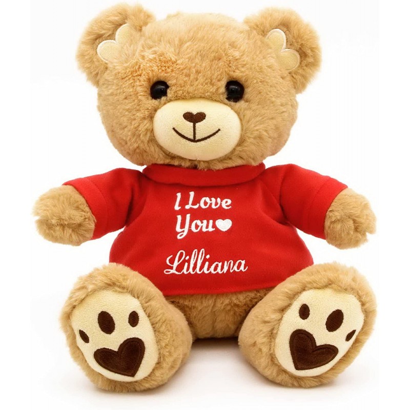 Personalized I Love You Teddy Bear - 12" (Honey) $64.68 Stuffed Animals & Teddy Bears