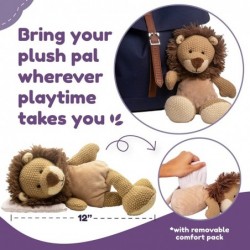 Lion Stuffed Animal - Heatable Microwaveable Plush Pal with Aromatherapy Lavender Scent for Babies and Kids - Stuffed Lion Pl...