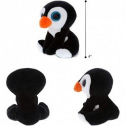 Sparkling Big Eye Penguin Wild Stuffed Animal Soft Plush Collection Storytime Buddy Antarctic Snow Penguin Plushie Figure Pee...