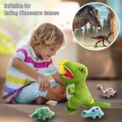 25.2'' T-Rex Eating Dinosaur Toys Plush Dinosaur Stuffed Animal Mommy Dinosaur with 4 Baby Dinosaur Plush Toys Hip with Zippe...