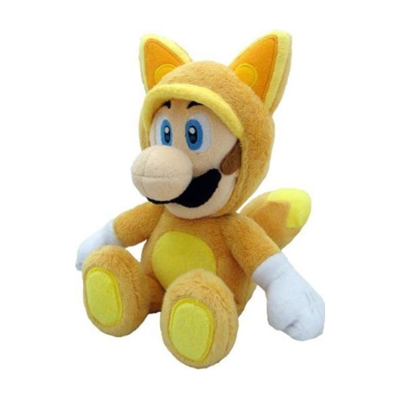 Little Buddy Official Super Mario Plush Kitsune Fox Luigi 9-Inch Yellow $28.43 Stuffed Animals & Teddy Bears